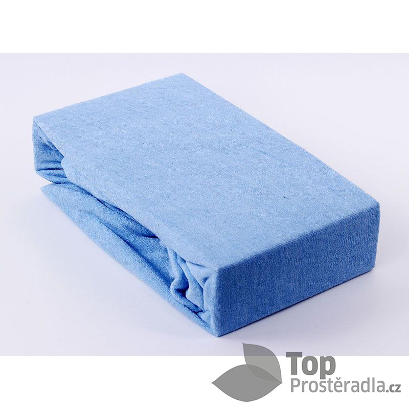 TP Froté prostěradlo Premium 190g/m2 90x200 Nebeská modř