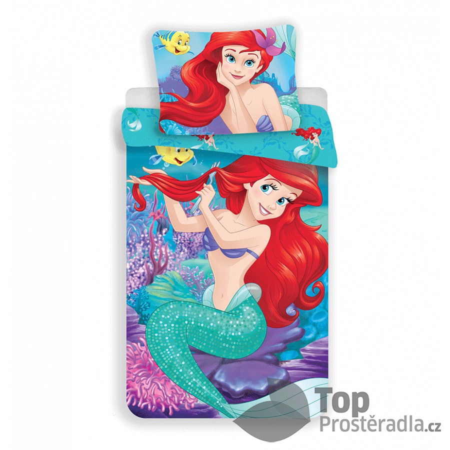 Jerry Fabrics Disney povlečení 140x200 70x90 Malá mořská víla