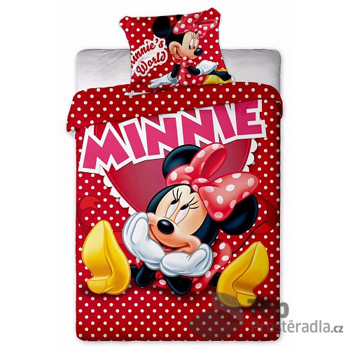 Disney bavlněné povlečení - Minnie Hearts
