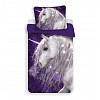 Bavlněné povlečení 140x200+50x70 Unicorn Purple