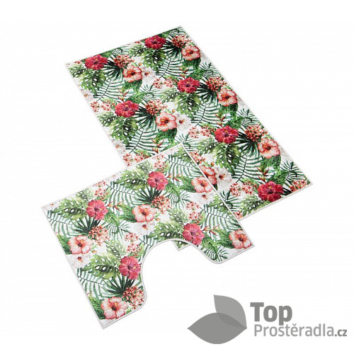 Koupelnový 3D set 60x100+60x50 - Ibišek