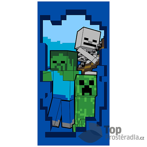 Osuška 70x140 - Minecraft Beware