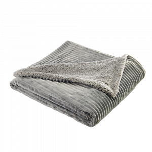 Dvouvrstvá deka z mikroflanelu 150x200 - Tmavě šedá