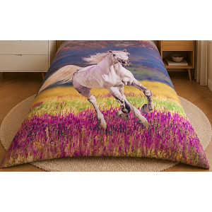 3D povlečení 140x200+70x90 Happy horse