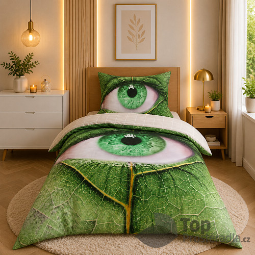 3D povlečení 140x200+70x90 Tajemné oko