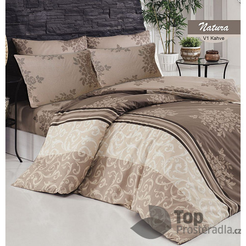 Prodloužené bavlněné povlečení Deluxe 140x220+70x90 Ida