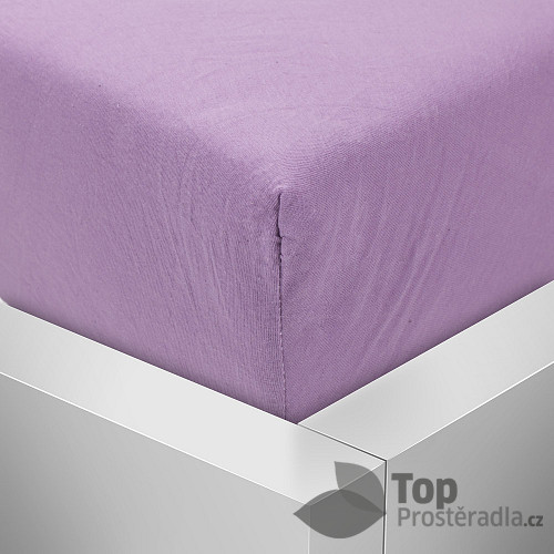 Jersey prostěradlo 180x200 Premium - Lila