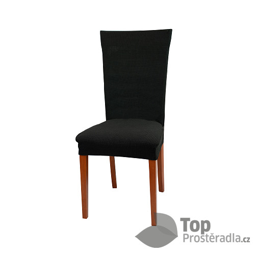 Univerzální elastický potah na židli manšestr - Černá
