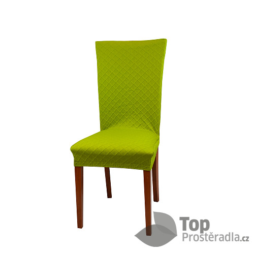 Univerzální elastický potah na židli Káro - Kiwi