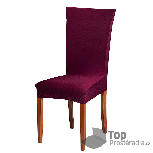 Univerzální elastický potah na židli - Vínová
