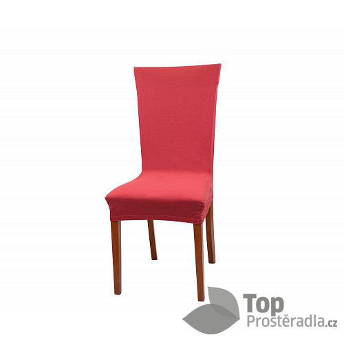 Univerzální elastický potah na židli Jersey - Červená