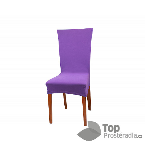 Univerzální elastický potah na židli Jersey - Fialová