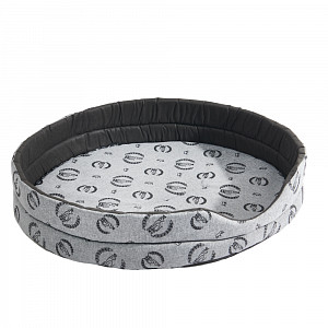 Oválný pelech pro psy VII 70x65x16 - Royal dog šedý