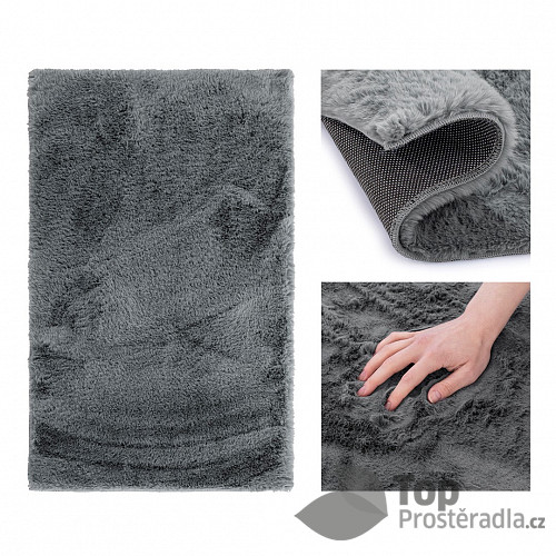 Elegantní koberec LOVIKA 100x150 - Tmavě šedý