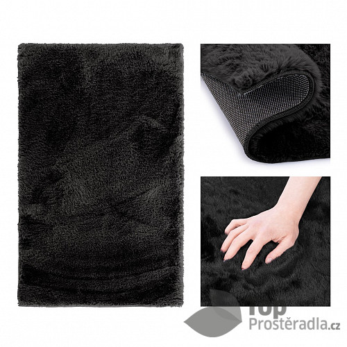 Elegantní koberec LOVIKA 100x150 - Černý
