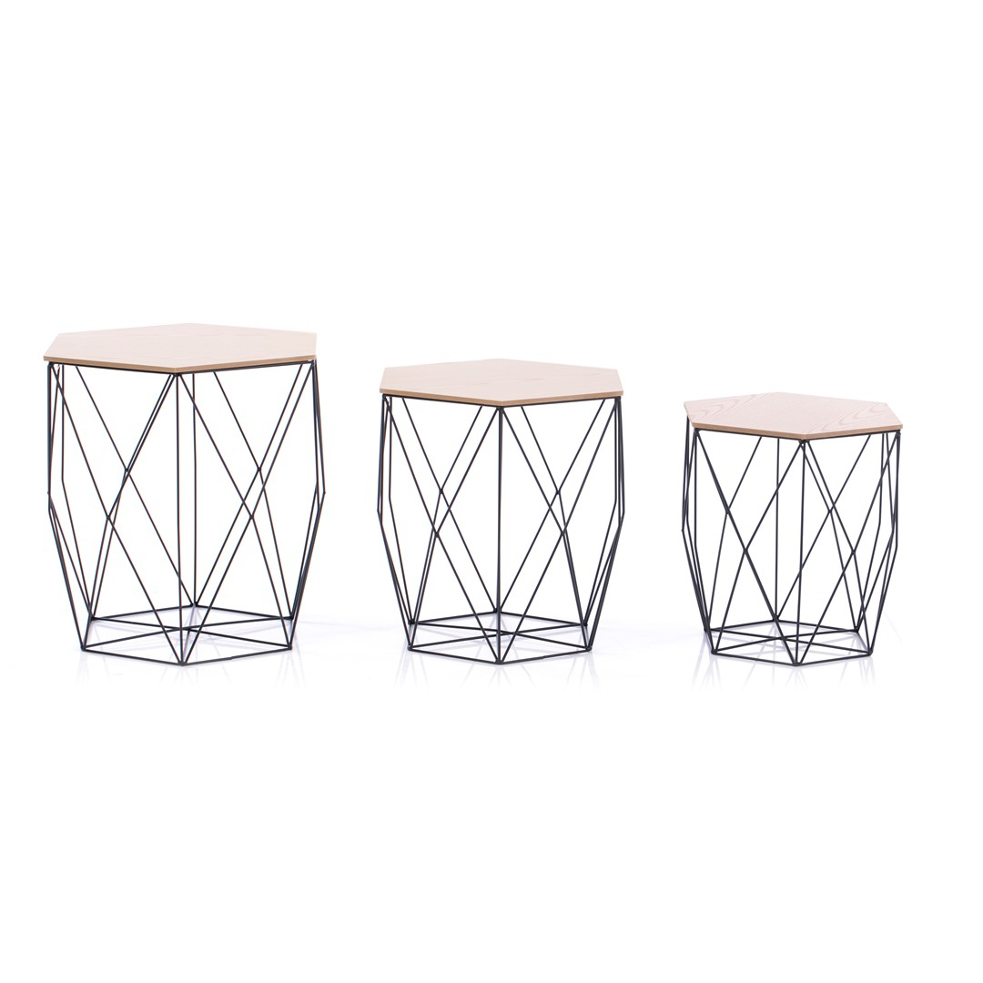 Sada 3 konferenčních stolků ASTERIA