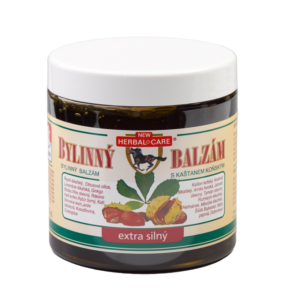 Fotografie Bylinný balzám s kaštanem koňským - extra silný 500ml