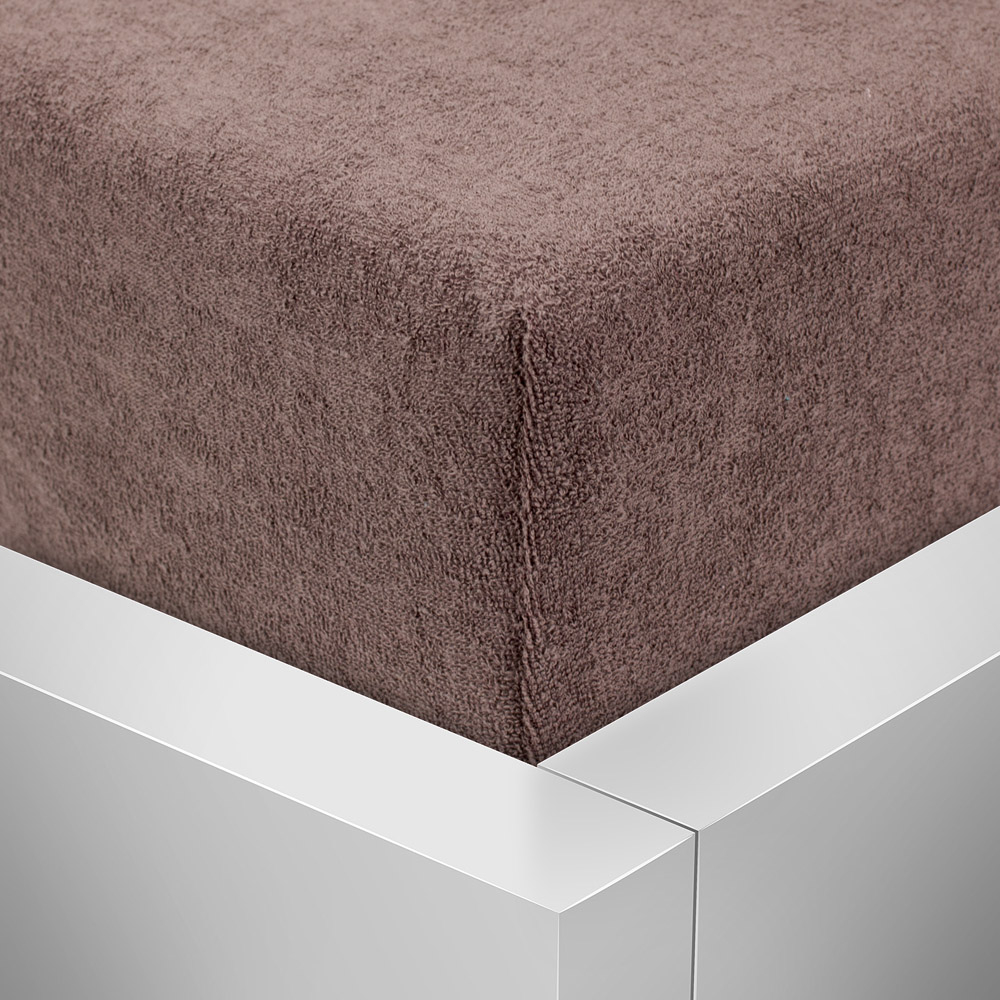 TP Froté prostěradlo 160x200 Premium - Tmavě hnědá