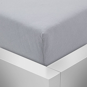 Jersey prostěradlo 160x200 Premium - Světle šedá