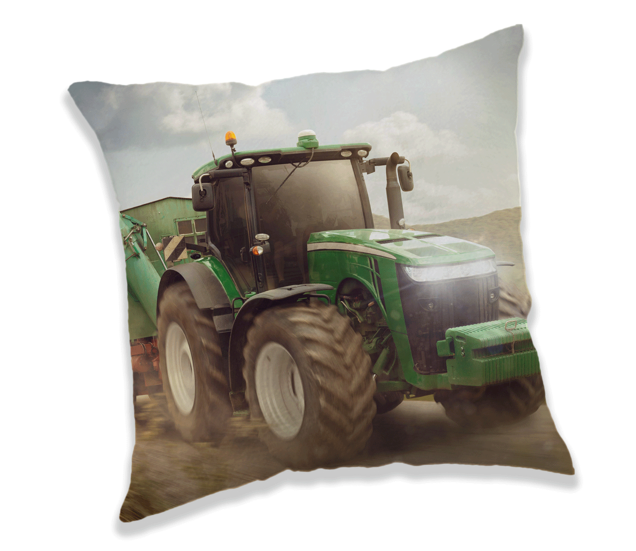 TP Dekorační polštářek 40x40 cm - Traktor Green