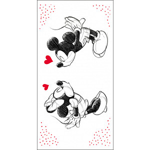 Osuška 70x140 - Mickey a Minnie in Love