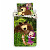 Bavlněné povlečení 140x200+70x90 Máša a Medvěd Flowers
