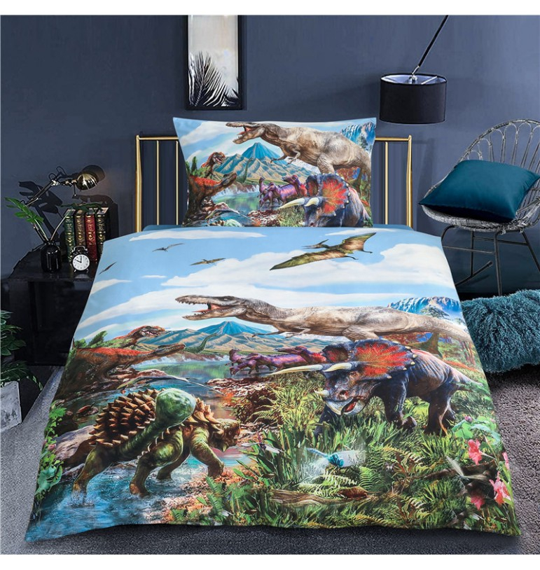 TP 3D povlečení 140x200+70x90 Dinosaur