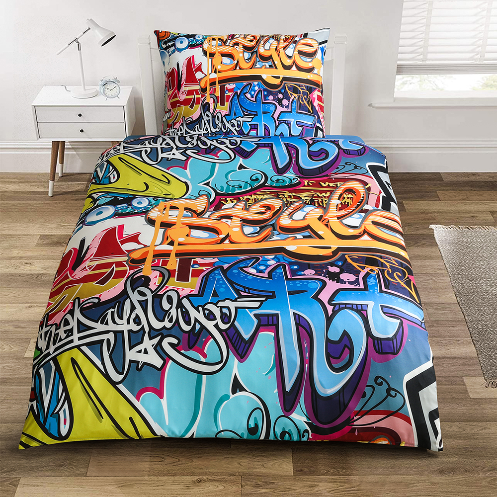 TP 3D povlečení 140x200+70x90 Graffiti