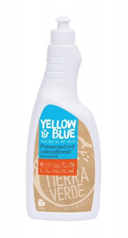 Fotografie Yellow&Blue Pomerančový odmašťovač - koncentrát (750 ml)