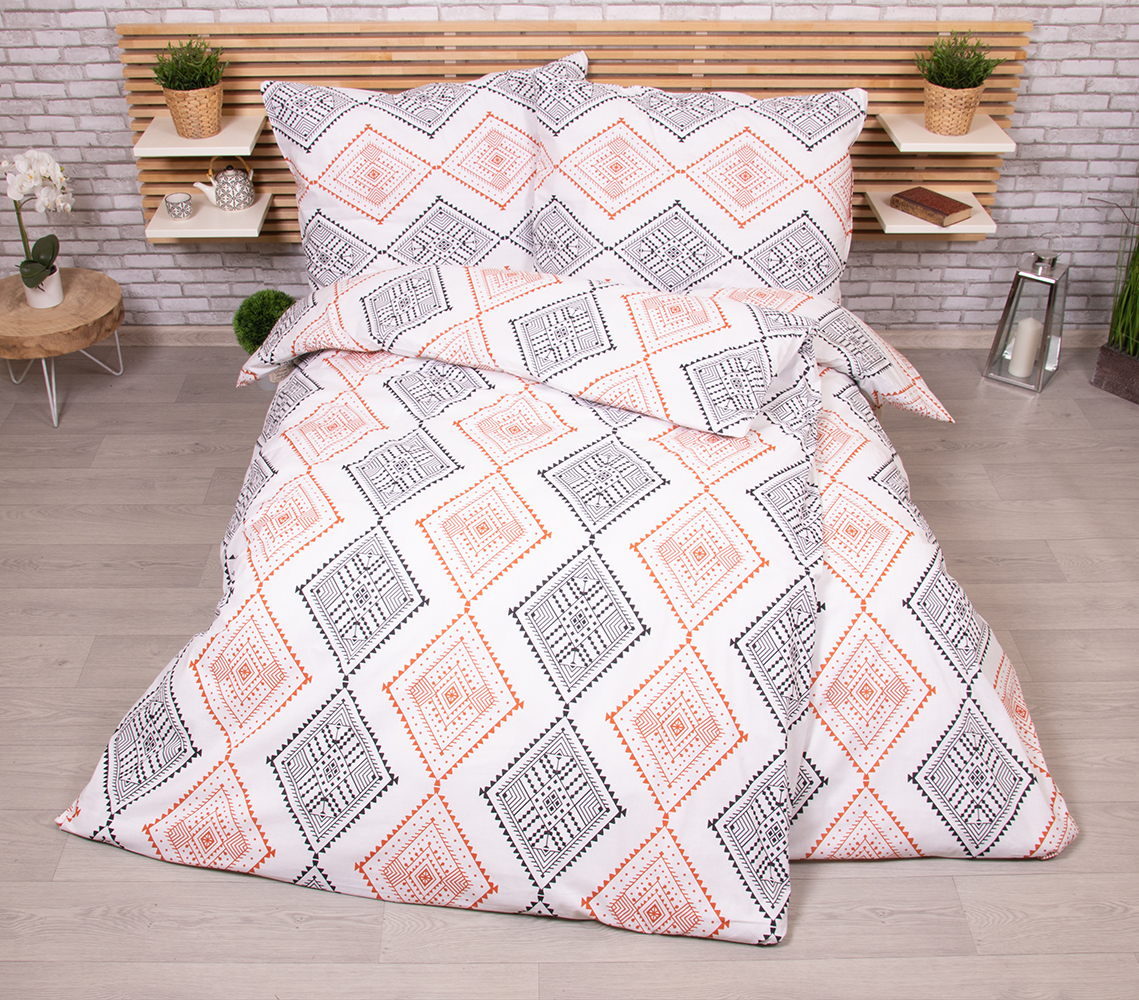 TP Zvýhodněná sada bavlněného povlečení na dvě klasická lůžka - Kosočtverce