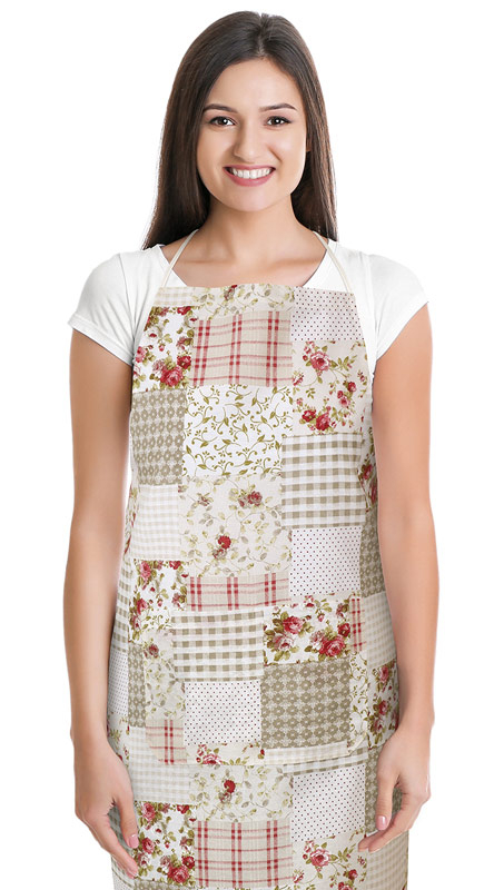 TP Kuchyňská zástěra EMA - Barevný patchwork