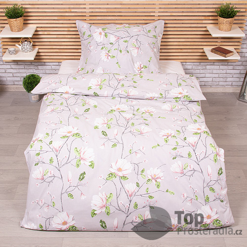 Bavlněné povlečení 140x200+70x90 Magnolie
