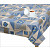 Ubrus EMA 50x50 - Patchwork modrý