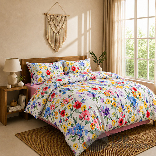 Bavlněné povlečení DELUXE 140x200+70x90 Jarní probuzení