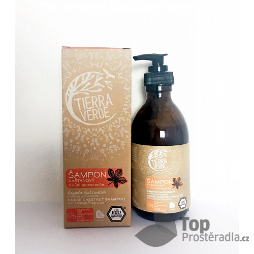 Tierra Verde Kaštanový šampon pro posílení vlasů s pomerančem (230 ml) - zamezuje padání vlasů