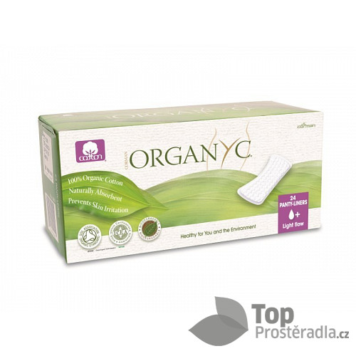 Organyc Slipové vložky Light Plus (24 ks) - 100% z biobavlny, 1+ kapička