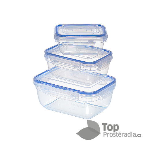 Plastový box na potraviny set 3ks - 0,4 L, 0,8 L , 1,4 L