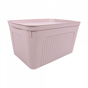 Úložný plastový box růžový 27 L