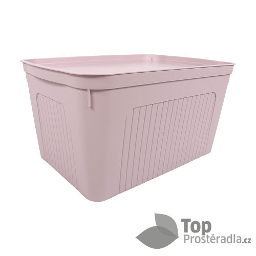 Úložný plastový box růžový 27 L