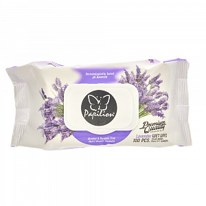 Papilion vlhčené ubrousky lavender 100 ks