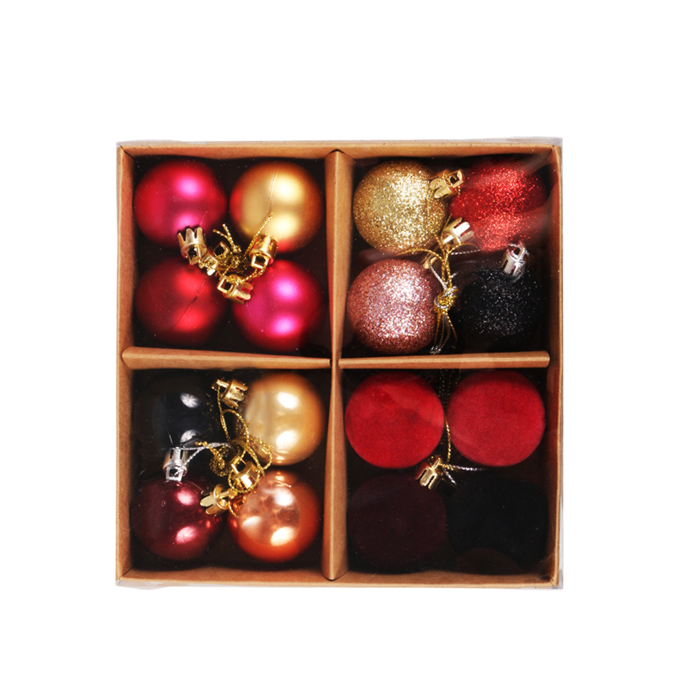 Vánoční ozdoby - koule 4 cm mix barev