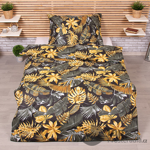Bavlněné povlečení DELUXE 140x200+70x90 Monstera
