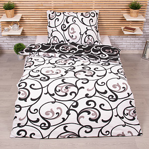 Krepové povlečení DELUXE 140x200+70x90 - Orient oboustranný