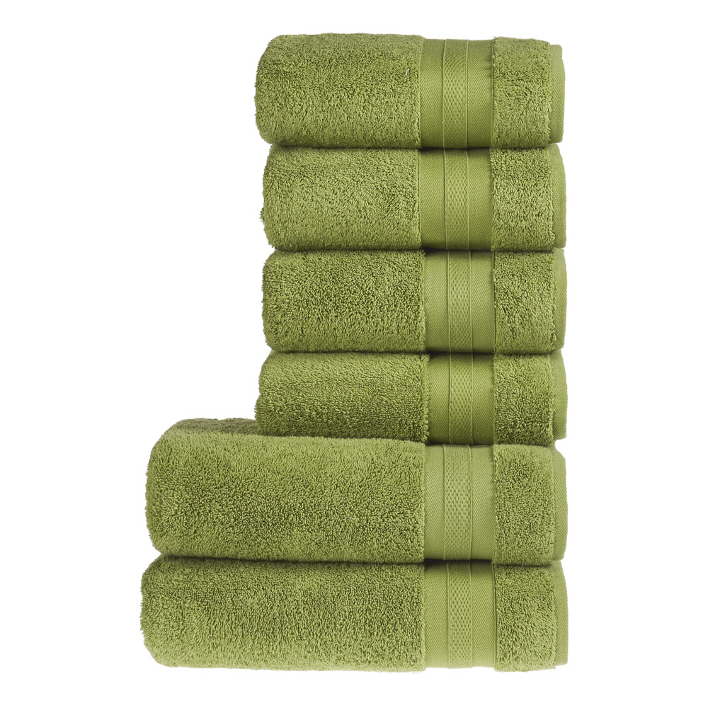 TP Set ručníků a osušek EXCLUSIVE TOP COLLECTION 6 kusů - Zelená