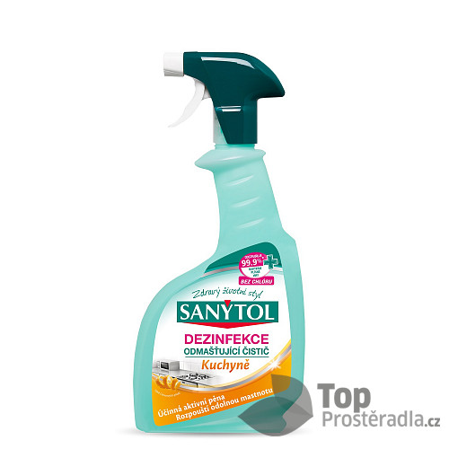 Sanytol dezinfekční odmašťující čistič na kuchyně ve spreji, 500 ml