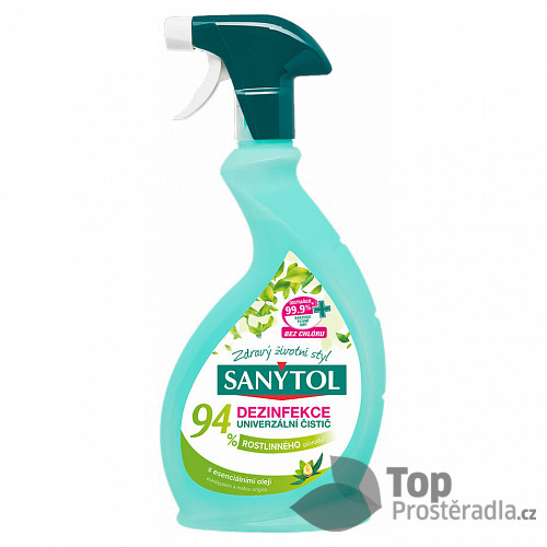 Sanytol dezinfekční univerzální čistič sprej 94% rostlinného původu, 500 ml