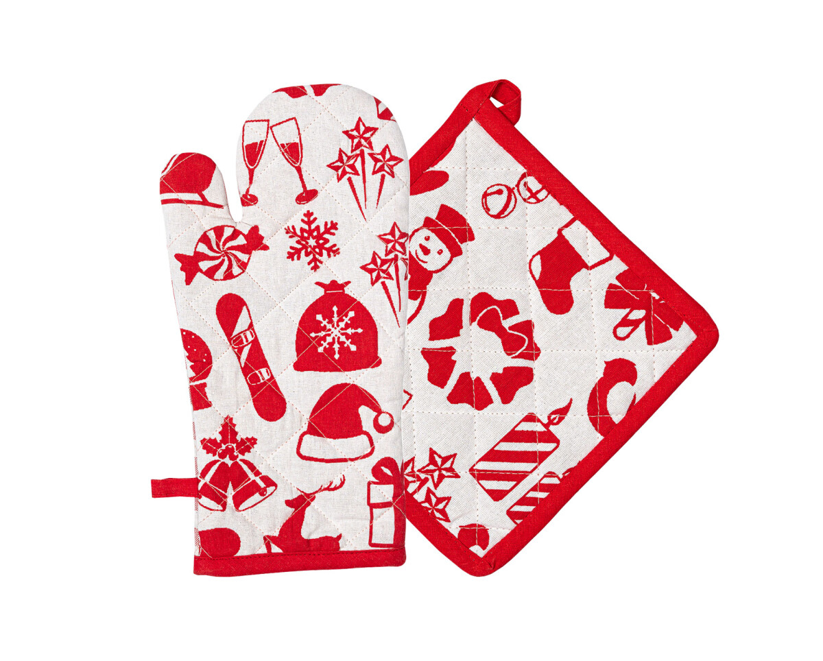 TP Kuchyňská sada chňapka a podložka - Vánoce