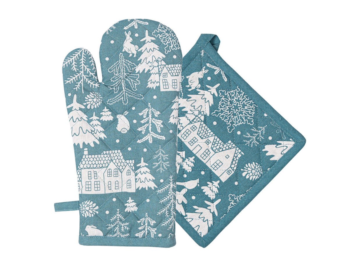 TP Kuchyňská sada chňapka a podložka - Zima