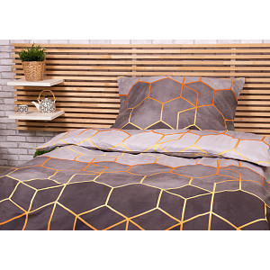 Zvýhodněná sada Microtop povlečení na dvě lůžka 140x200+70x90 - Quadra šedý