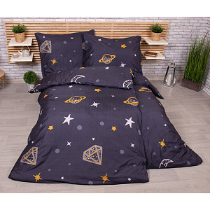 Zvýhodněná sada Microtop povlečení na dvě lůžka 140x200+70x90 - Diamanty černé